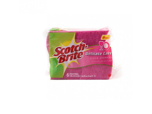 Scotch Brite Delicate Care Scrub Sponges 6's - Altimus