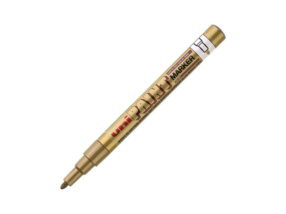 Uni Paint Marker, Gold, 12pcs/box, MI-PX21-GD - Altimus