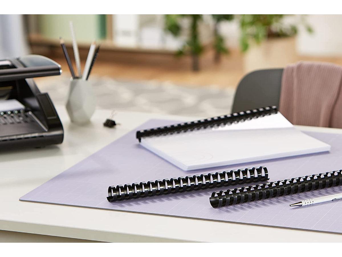 GBC 25mm Comb Binding Rings, Round Black, 50/box (4028182) - Altimus