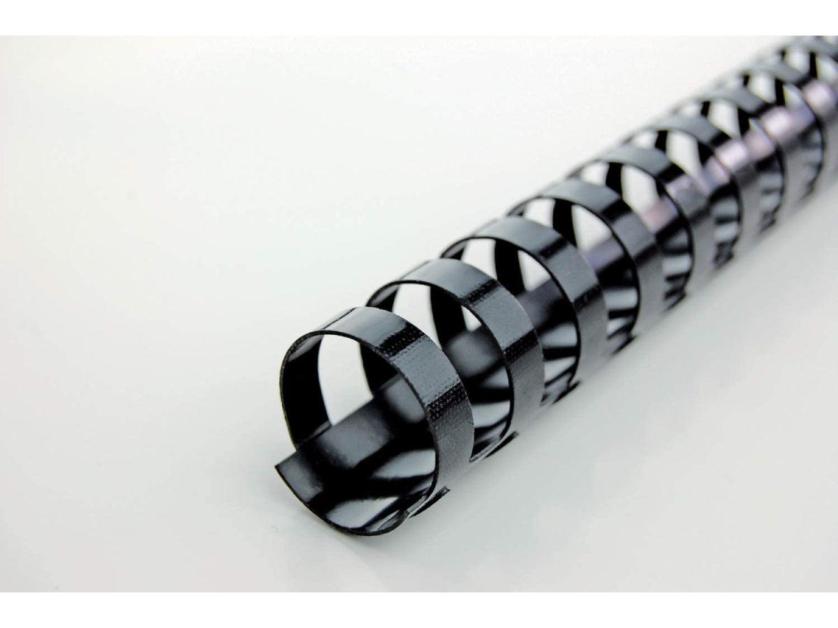 GBC 25mm Comb Binding Rings, Round Black, 50/box (4028182) - Altimus