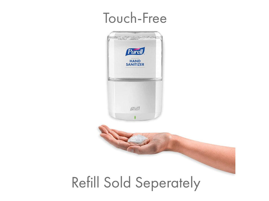 PURELL® ES6 Hand Sanitizer Dispenser White Touch-Free Dispenser with wall shield (6420-01) - Altimus