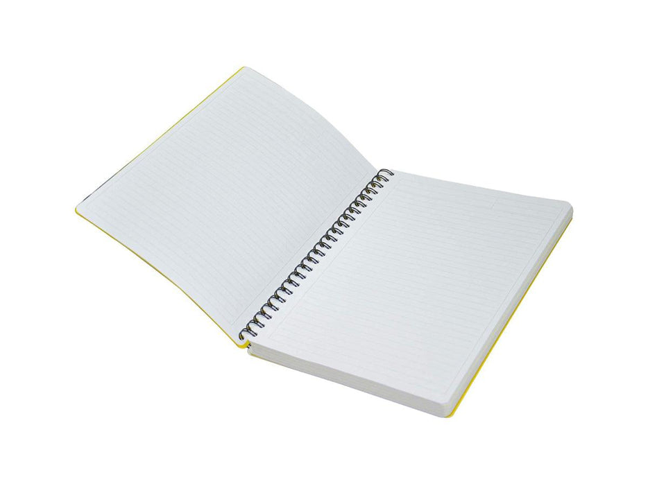 University Book, 5 Subject, A4, PP Neon Hard Cover, 200/Sheets, Lemon - FSUB5SPPLE - Altimus