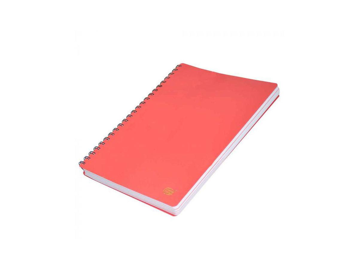 University Book, 5 Subject, A4, PP Neon Hard Cover, 200/Sheets, Red - FSUB5SPPRE - Altimus
