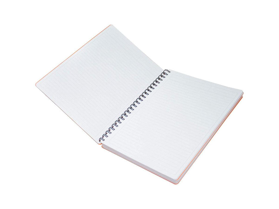 University Book, 5 Subject, A4, PP Neon Hard Cover, 200/Sheets, Saffron - FSUB5SPPSA - Altimus