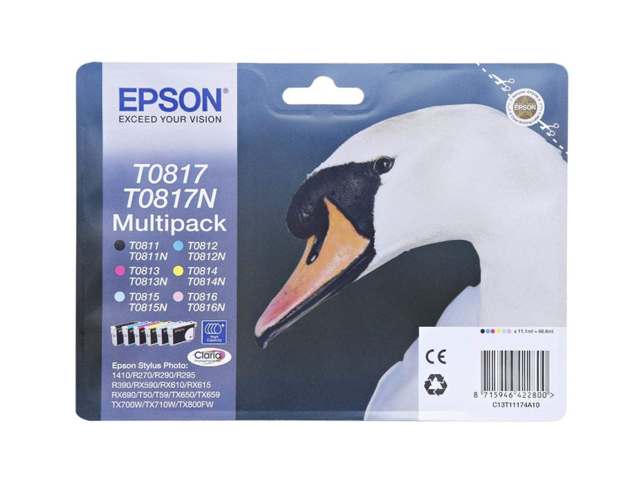 Epson T0817N Multipack Ink Cartridges