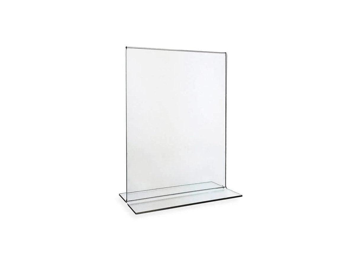 Acrylic Sign Holder, 2 Side, T-Base, 100x140mm (FSNA100x140) - Altimus