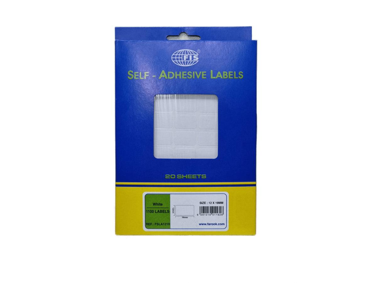 FIS Labels, 12x19mm, 20Sheets/Box [FSLA1219] Dubai & Abu Dhabi, UAE