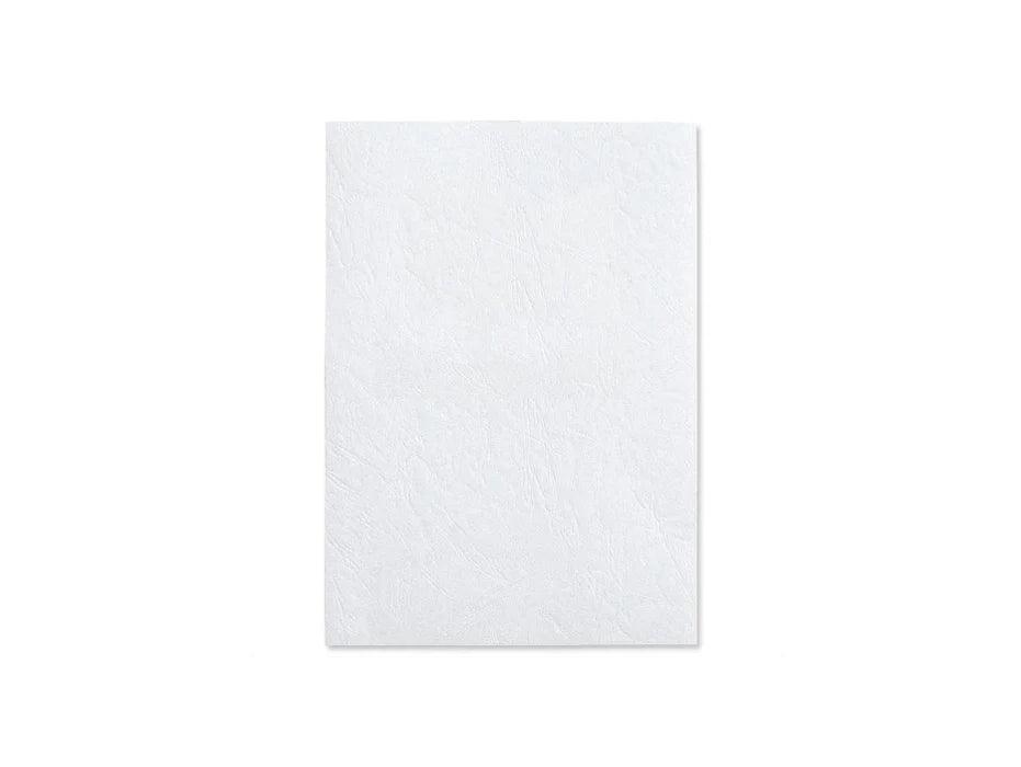 Partner A4 Embossed Leather Board Binding Cover 100/pack White