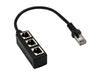 RJ45 Ethernet Splitter Cable 1 Male to 3 Female Port - Altimus