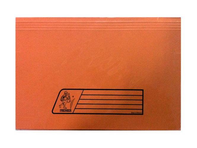 Premier Document Wallet Full Flap, 285gsm, F/S, 5/pack, Orange - Altimus
