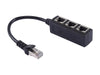 RJ45 Ethernet Splitter Cable 1 Male to 3 Female Port - Altimus