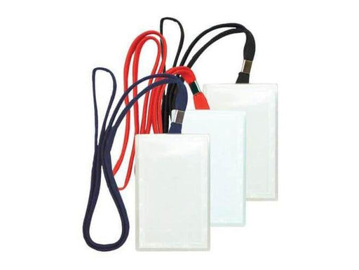 Colored Vertical Name Badge Holders, 1X50 Pkt, Red (8001) - Altimus