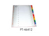 Partner Divider Plastic Colored A4 with numbers 1-12 - Altimus