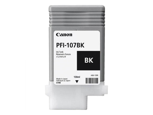 Canon PFI-107BK 130ML Ink Tank, Black - Altimus