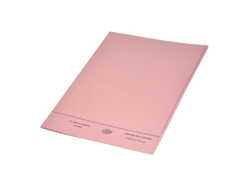 Square Cut Folder FS w/o Fastener 10/pack Pink - Altimus