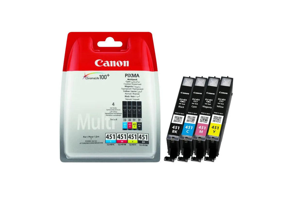 Canon CLI-451 BK/C/M/Y Ink Cartridge Multipack - Altimus