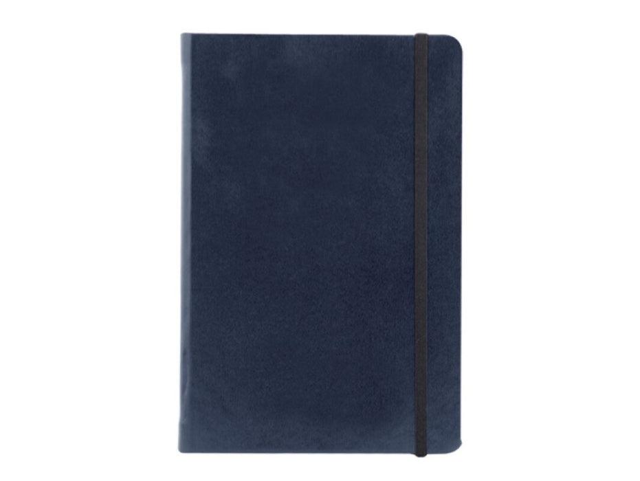 FIS Hard Cover Notebook With Elastic Band A5, Blue - Single Line - Altimus