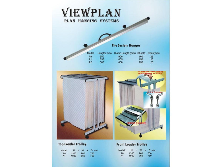 View Plan Top Load Drawing Trolley A1 - Altimus