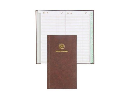 Address Book with Vinyl Hard Cover - English 115x217mm FSAD115X217E - Altimus