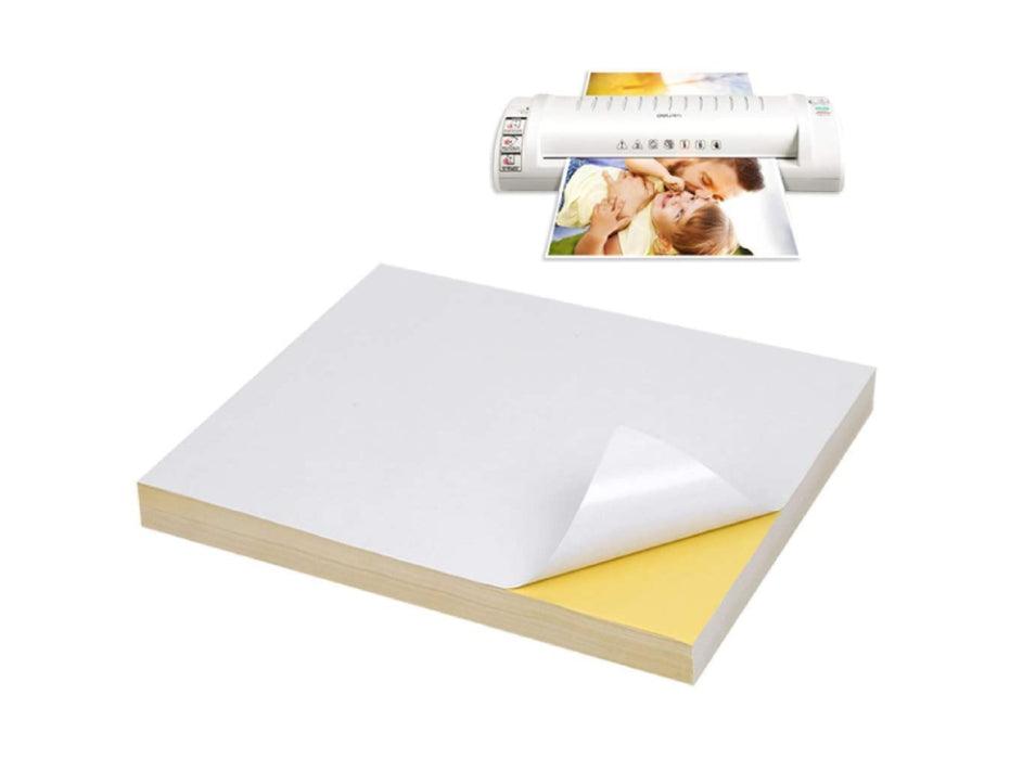 Matt Sticker Paper Self Adhesive for Laser Printer Full Sheet A3 size ...