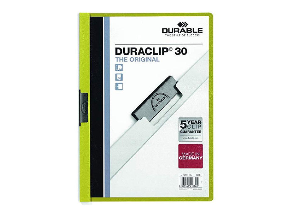 Durable Duraclip 30, A4, Green - Altimus