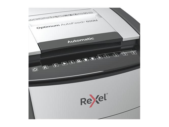 Rexel Optimum AutoFeed+ 600M Automatic Micro Cut Paper Shredder - Altimus