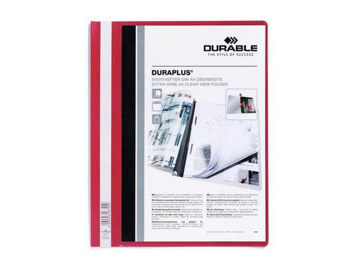 Durable DURAPLUS Presentation Folder with cover pocket, A4, Red - Altimus