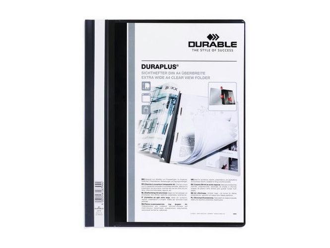 Durable DURAPLUS Presentation Folder with cover pocket, A4, Black - Altimus
