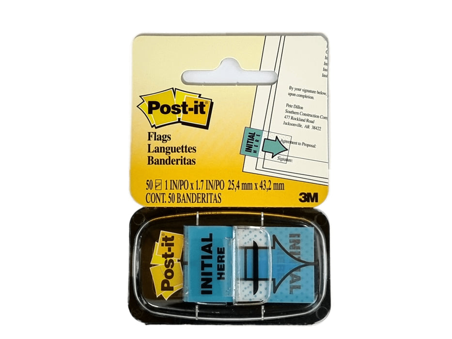 3M Post-it Flags Initial Here 680-13 25mmx43mm 50 flags/dispenser
