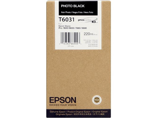 Epson T6031 Photo Black Ink Cartridge 220ml - Altimus
