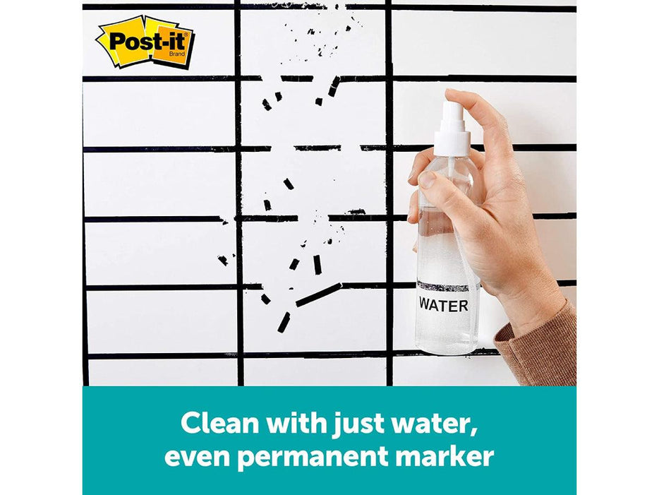 3M Post-It Flex Write Surface, The Permanent Marker Whiteboard Surface 120 x 180cm (MMM-FWS6x4) - Altimus