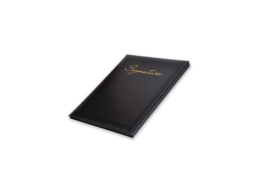 Signature Book 10-Divisions Bonded Leather, Black - Altimus