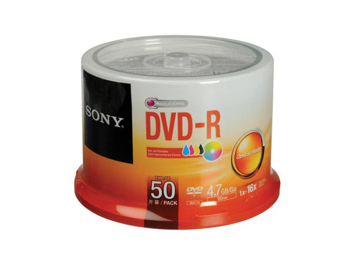 Sony DVD-R DVDR 16X 4.7GB 120min, 50 Spindle - Altimus