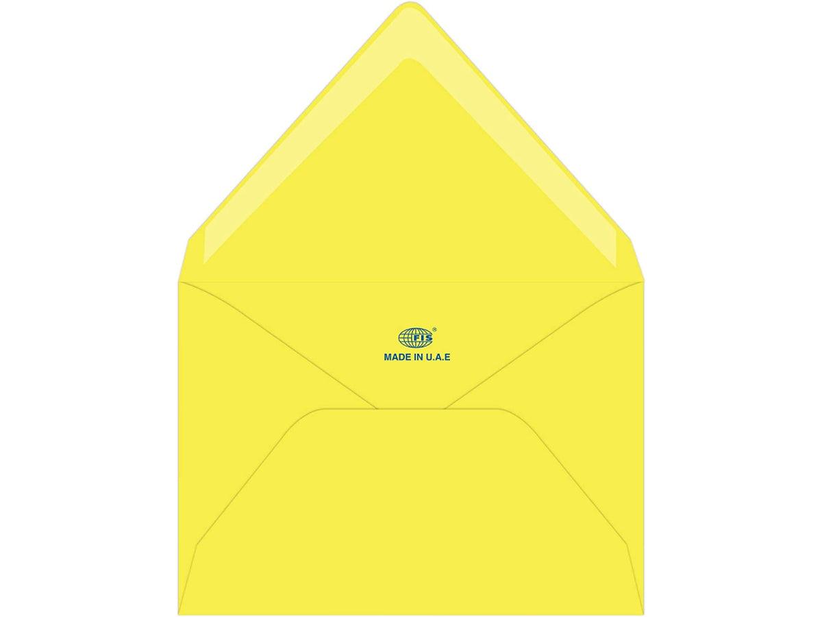 C6 Envelope 114X162mm Neon Lemon Color, 50pcs/pack (FSEC8013PBLE50) - Altimus