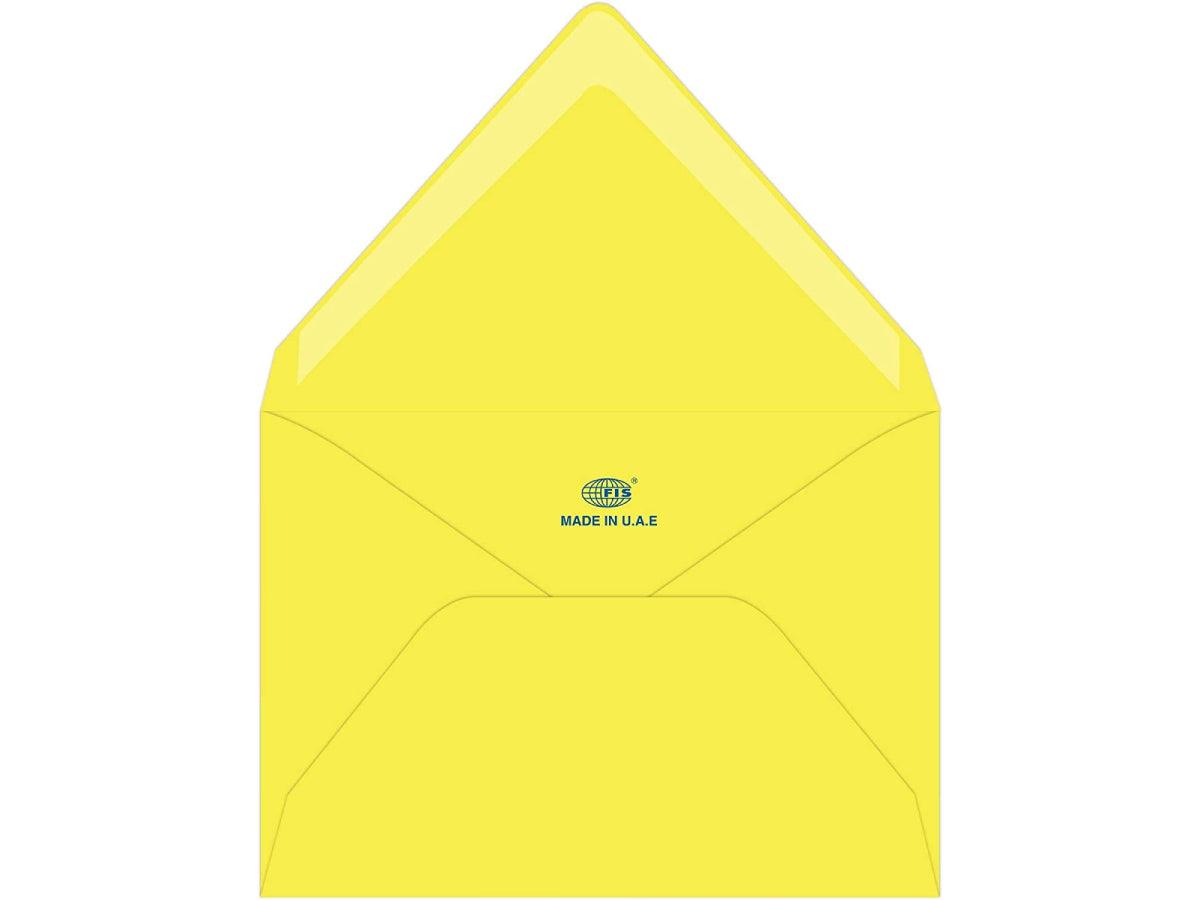 C6 Envelope 114X162mm Neon Lemon Color, 50pcs/pack (FSEC8013PBLE50) - Altimus