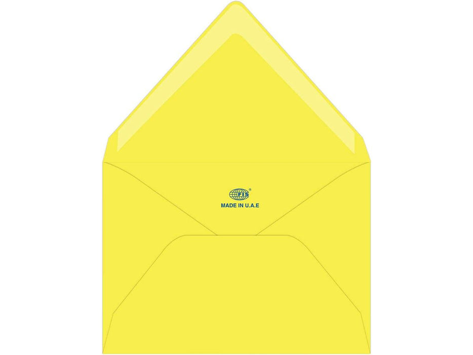 C6 Envelope 114X162mm Neon Lemon Color, 50pcs/pack (FSEC8013PBLE50) - Altimus