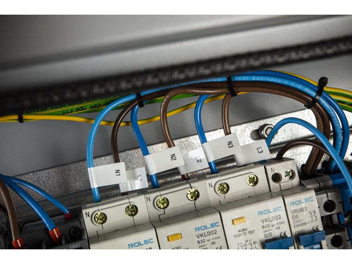 Brother TZe-FX241 Laminated Flexible Tape Black on White 18mm x 8mm - Altimus