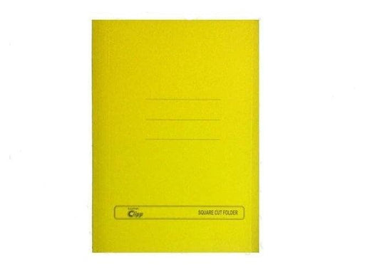 Clipp Square Cut Folder FS, 10/pack, Yellow - Altimus