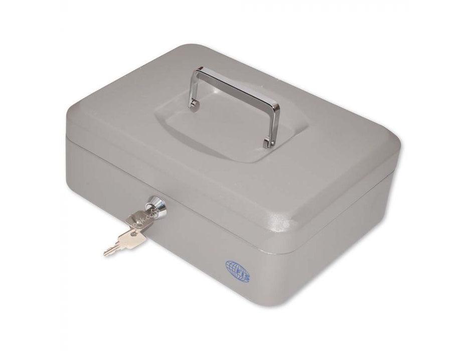 Cash Box with Key 10 Inch, Matt Finish Grey Color [FSCPTS0025GY] - Altimus