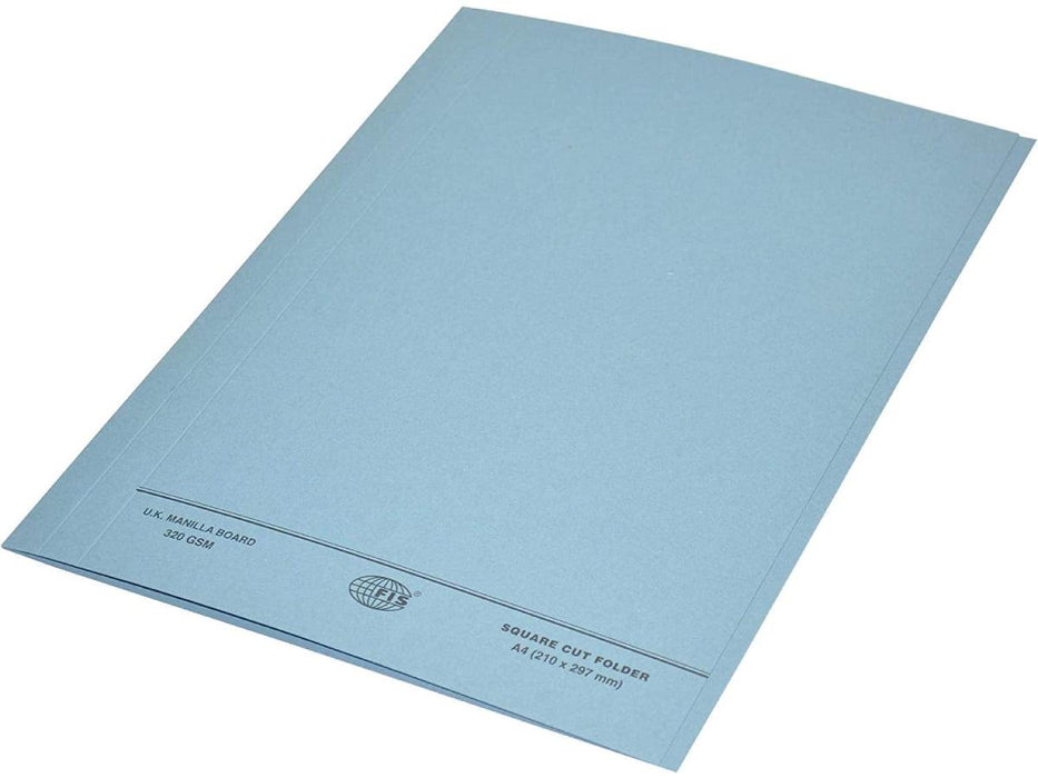 Square Cut Folder A4, 10/pack, Blue