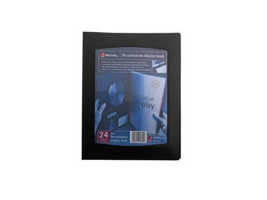 Rexel A4 Display Book 12 Pockets Black (No.17429BK) - Altimus