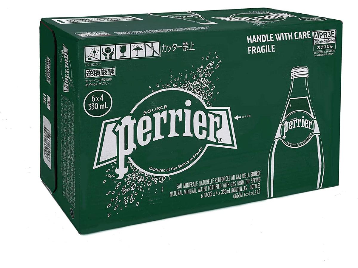 Perrier Natural Sparkling Mineral Water 330ml (Glass) 24bottles/Box - Altimus