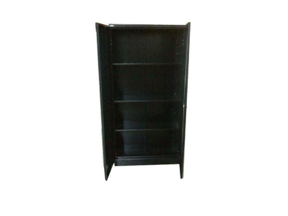 Rexel Full Height Cupboard Swing Door With 3 Adjustable Shelves, RXL101SW (Black) - Altimus