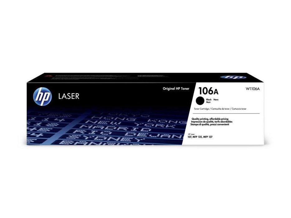 HP 106A Black Original Laser Toner Cartridge (W1106A) - Altimus