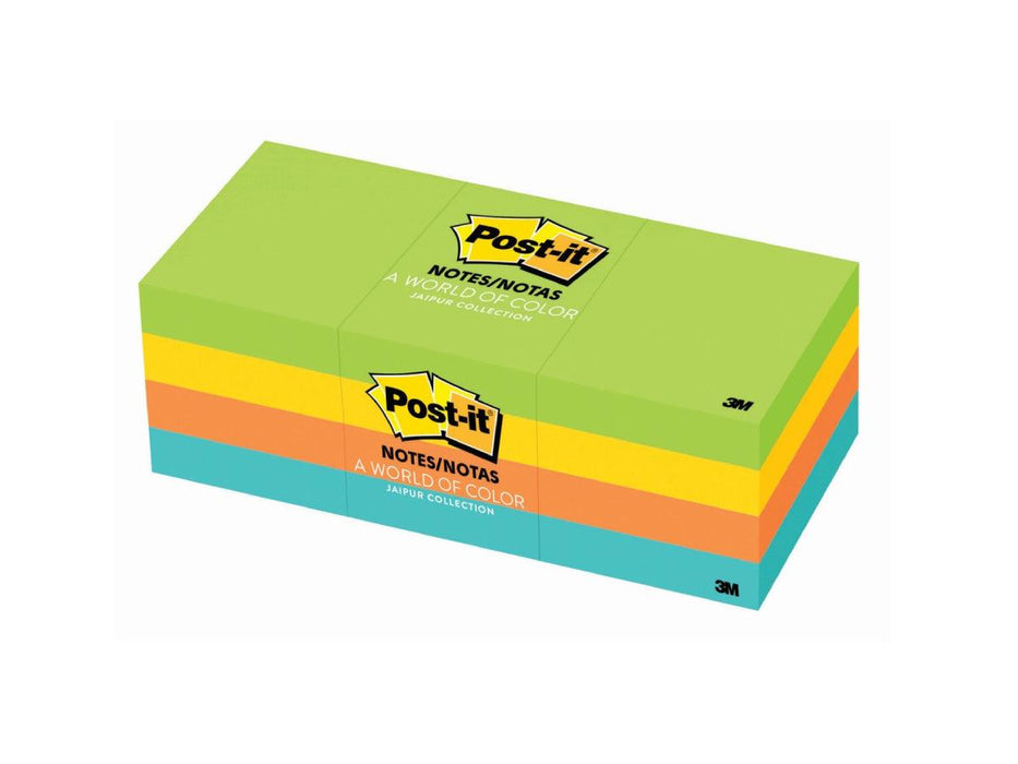 3M Post-It Notes Ultra Colors 653-AU 1.5inX2in 12pads/pack