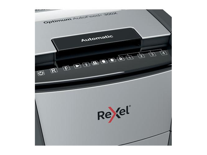 Rexel Optimum AutoFeed+ 300X Automatic Cross Cut Paper Shredder - Altimus