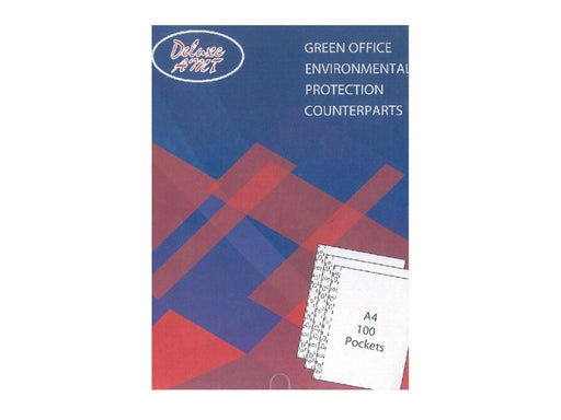 Deluxe Re-Inforcement Pocket A4, 80 Microns, 100/Box - Altimus