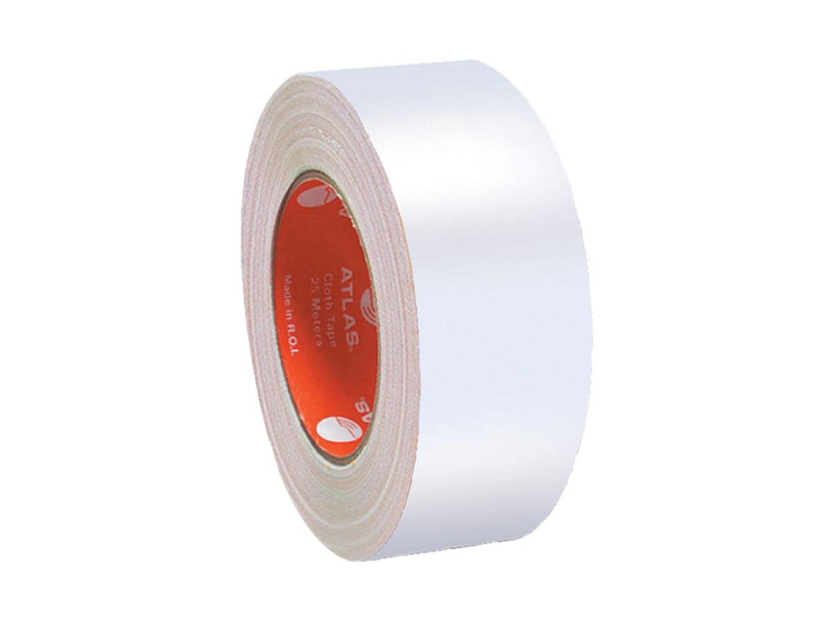 Atlas Cloth Tape Heavy Duty 1.5" x 25 meters, White - Altimus