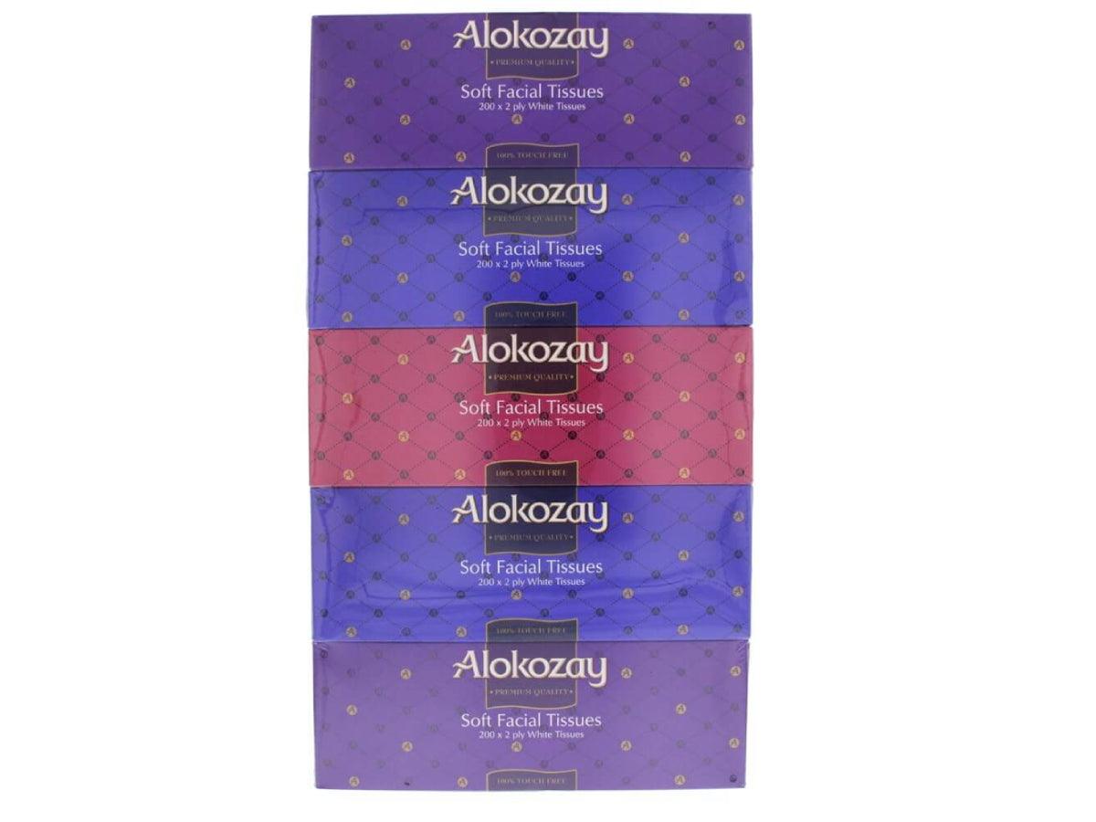 Alokozay Soft Facial Tissues 200 X 2 Ply, 5pcs/pack Dubai & Abu Dhabi