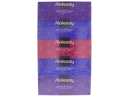 Alokozay Soft Facial Tissues 200 X 2 Ply, 5pcs/pack - Altimus